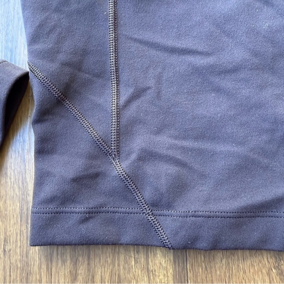 Lululemon Align Long Sleeve Shirt Crop Top Dark Brown Java Womens 12 Nulu W3EV7S - Picture 4 of 11
